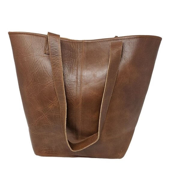 Catchfly Studios Serape Leather Tote Purse Shoulder Bag Southwestern Aztec NWT - Picture 3 of 16